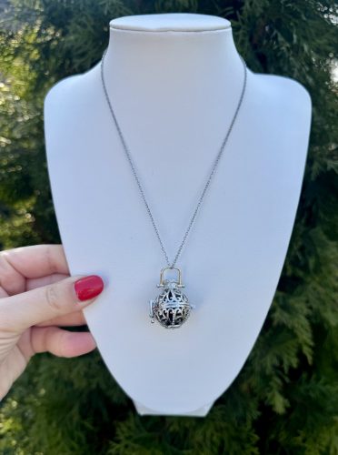 Különleges angyalhívó obszidián gyönggyel 