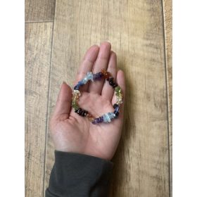 Csakra szemcse karkötő