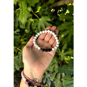 Howlit + ónix férfi karkötő