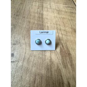 Larimár nemesacél fülbevaló