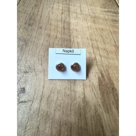 Napkő nemesacél fülbevaló