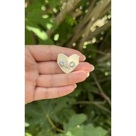 Topáz nemesacél fülbevaló