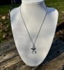 Nyaklánc hegyikristály angyalkával (nemesacél)