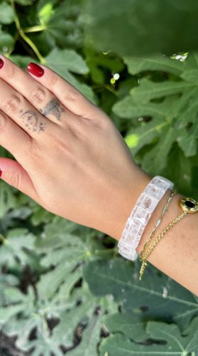 Különleges hegyikristály karkötő