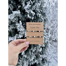 Páros karkötő - morze - szeretlek