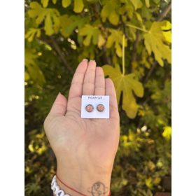 Rodokrozit nemesacél fülbevaló