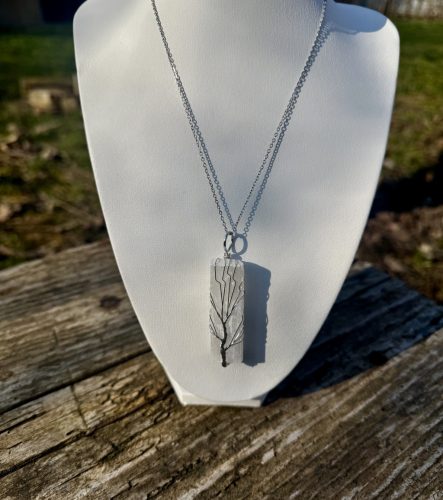 Szelenit nyaklánc (nemesacél)